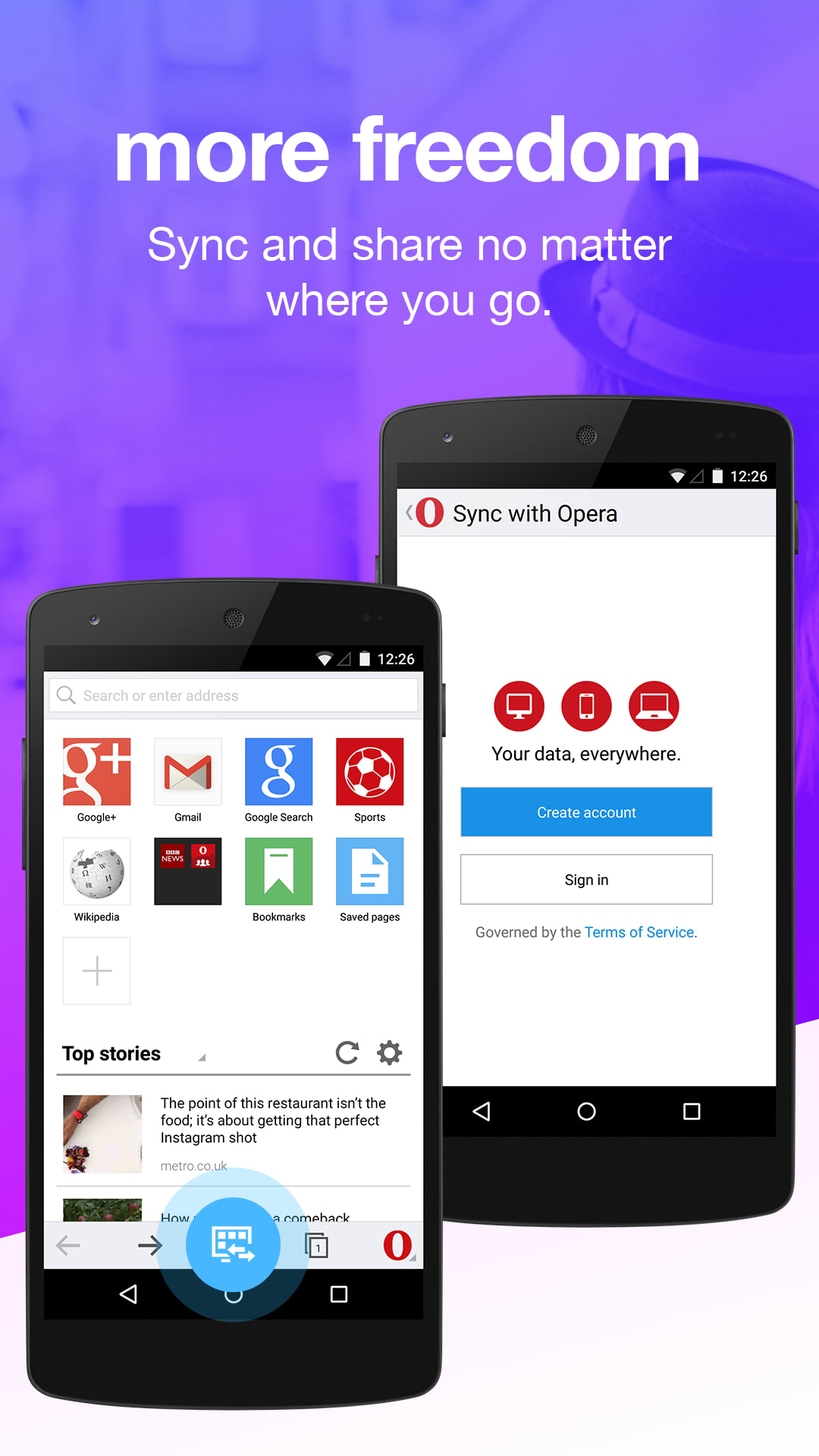Opera mini download for android apk
